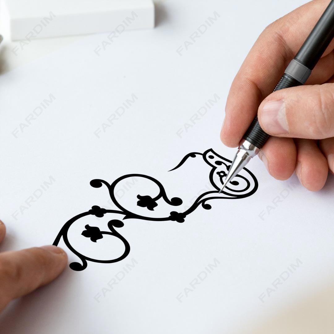 وکتور طرح نگاره گل و مرغ کد A132447